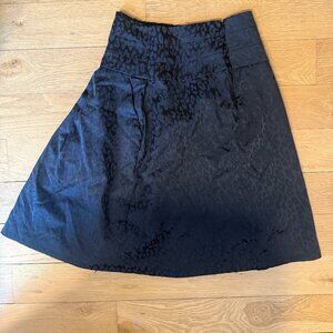 Black Skirt with pattern